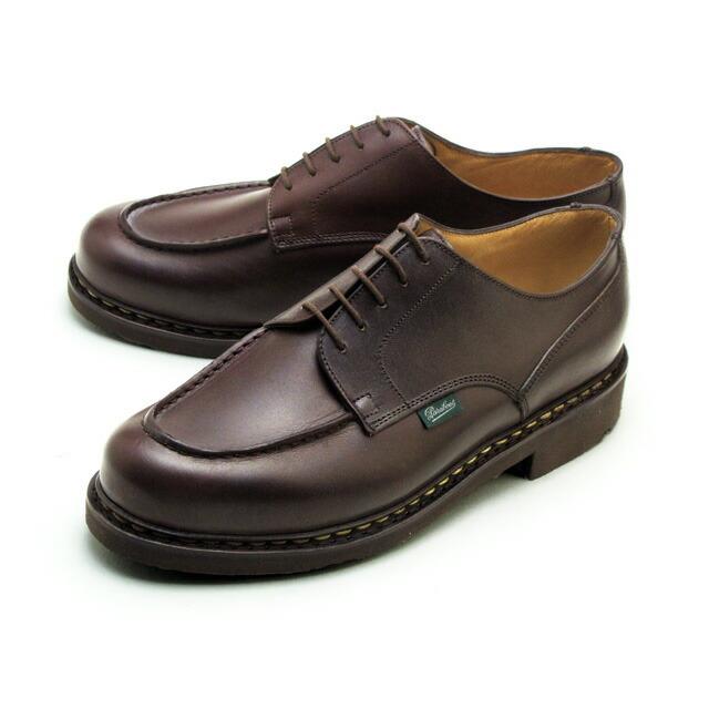 パラブーツ シャンボード カフェ ダークブラウン Uチップ メンズ シューズ フランス製 Paraboot Chambord 710707 Cafe Dark Brown MADE IN FRANCE｜premiumone