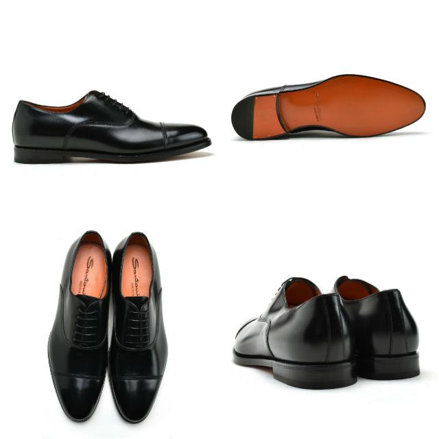 SANTONI（サントーニ） ストレートチップ ブラック 06435 メンズ
