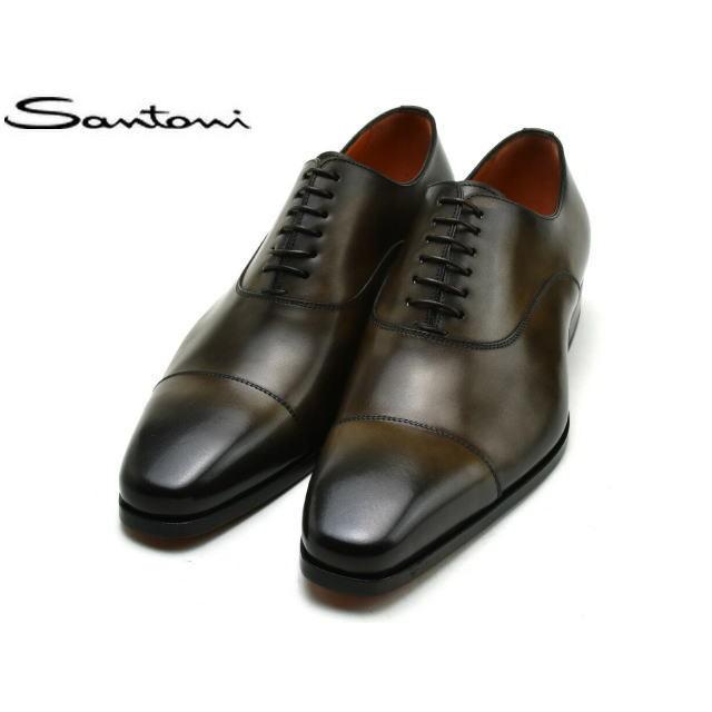 SANTONI（サントーニ） ストレートチップ 15004 ダークブラウン メンズ