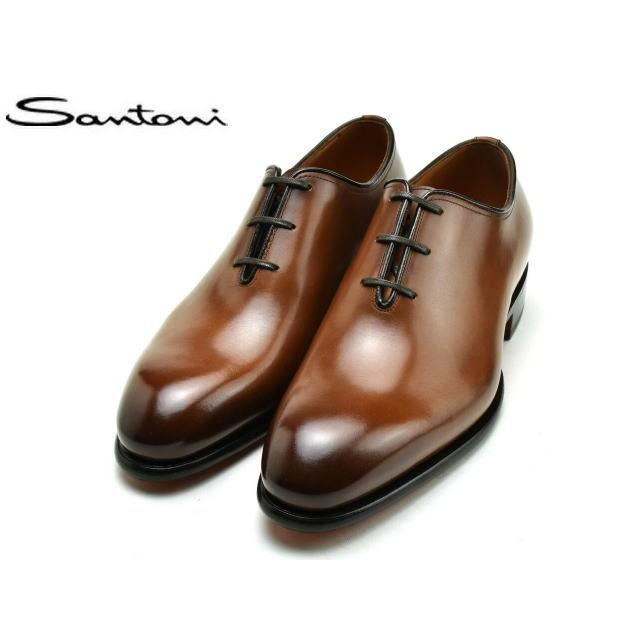 SANTONI（サントーニ） ホールカット 16229 ブラウン メンズ ビジネス 