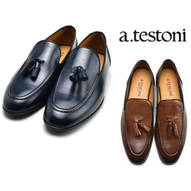 a. testoni ア・テストーニ タッセル ローファー a.testoni MS47693 