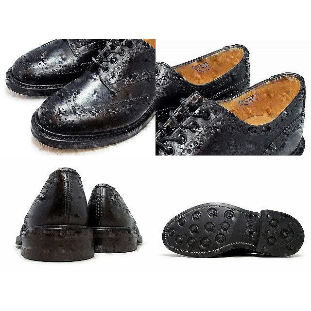 ★極美品 トリッカーズ バートン ウイングチップ L5633 ブラック UK4 Tricker's 美品 トリッカーズ ウイングチップ M5633 バートン