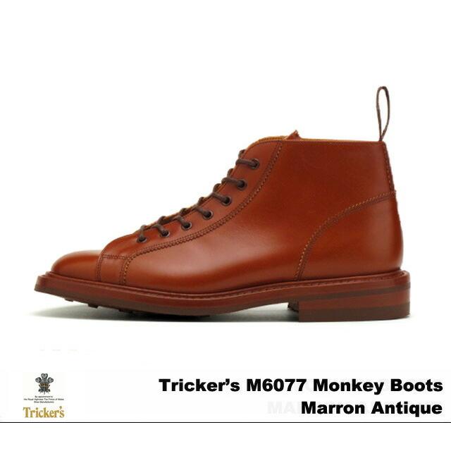 トリッカーズ モンキーブーツ マロンアンティーク メンズ ブーツ ダイナイトソール Tricker's M6077 Monkey Boots Marron Antique｜premiumone｜02