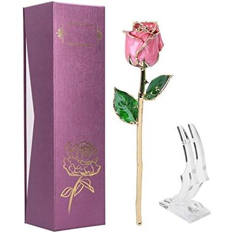 金メッキのバラ、絶妙な技量24Kのバラの花はギフトのコレクションのための装飾品のために長持ちします｜premiumplaza｜02