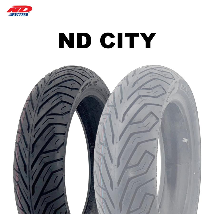 25年製 100/90-10 56J NDラバー NDシティ ND RUBBER CITY 新品 バイク