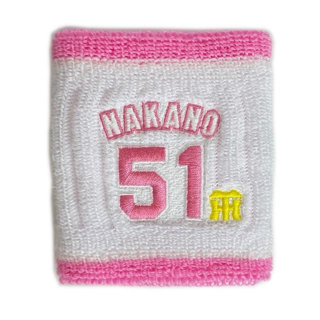 2025年阪神タイガース応援グッズ 蓄光ライン入りリストバンド 中野 51