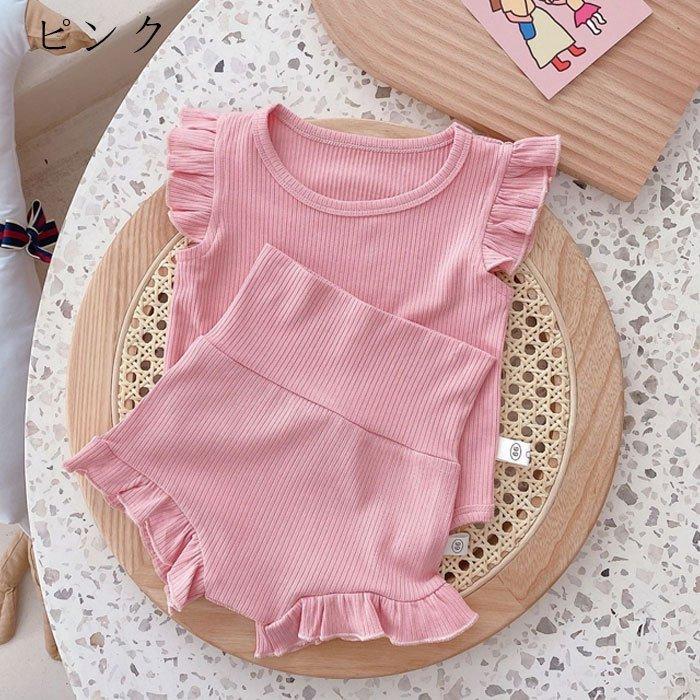 お買得 ウエア ベビー服 夏服 セットアップ 女の子 新生児 2点セット 夏服ベビー服女の子セットアップ2点セット新生児純綿ロンパース バンド姉妹ハイウエストパンツ保育園ベビー用品ノースリーブ Www Threeriversofs Com