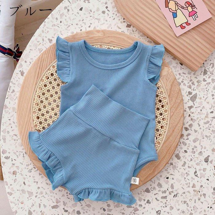 お買得 ウエア ベビー服 夏服 セットアップ 女の子 新生児 2点セット 夏服ベビー服女の子セットアップ2点セット新生児純綿ロンパース バンド姉妹ハイウエストパンツ保育園ベビー用品ノースリーブ Www Threeriversofs Com