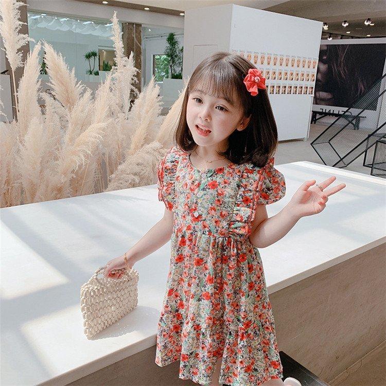 ブランド雑貨総合 ワンピース子供服女の子キッズ半袖春夏韓国子ども服花柄ワンピース子供ドレスオールインワンベビー服dressおしゃれお姫様 ワンピース チュニック サイズ 90cm Www Sustentec Com Br