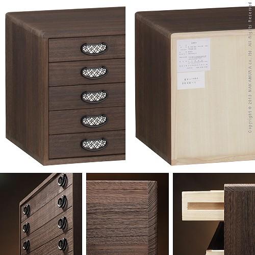 焼桐着物箪笥 5段 桔梗（ききょう） 桐たんす 桐箪笥 桐タンス 着物 収納 国産 衣装箱 桐衣裳ケース たんす チェスト 桐 桐天然木 たとう紙 保管 日本製 | MUSTBUY | 02