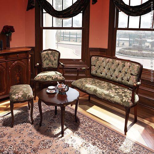 イタリア製/ヨーロピアン/輸入家具/ヴェローナクラシック/猫脚/アーム