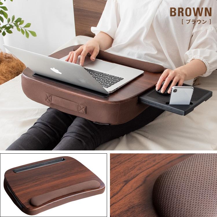 膝上テーブル テーブルクッション Praco プラコ マウストレー付き スマホ タブレットスタンド リストレスト 完成品 CN-80T | 宮武製作所 | 19