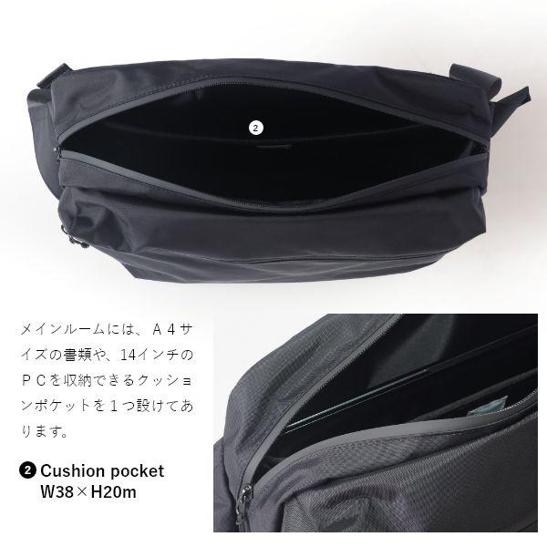 Luminous ショルダーバッグ 15L 撥水 レディース メンズ ビジネスバッグ 斜めがけ 軽量 シンプル ブラック 通勤 通学 大容量 NoiR | ブランド登録なし | 08