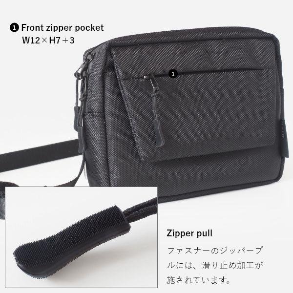軽量 撥水 2way ショルダーバッグ ブラック メンズ レディース 斜めがけ ポーチ ウエストバッグ 小さい 通勤 通学 NoiR Switch | ブランド登録なし | 06