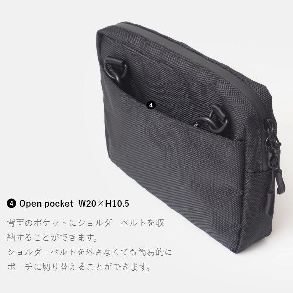 軽量 撥水 2way ショルダーバッグ ブラック メンズ レディース 斜めがけ ポーチ ウエストバッグ 小さい 通勤 通学 NoiR Switch | ブランド登録なし | 09