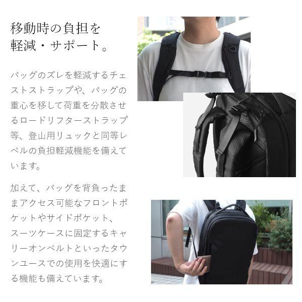 拡張機能 大容量 ビジネス リュック ブラック メンズ レディース  バッグパック リュックサック A4 PCバッグ NoiR Transistor | ブランド登録なし | 04