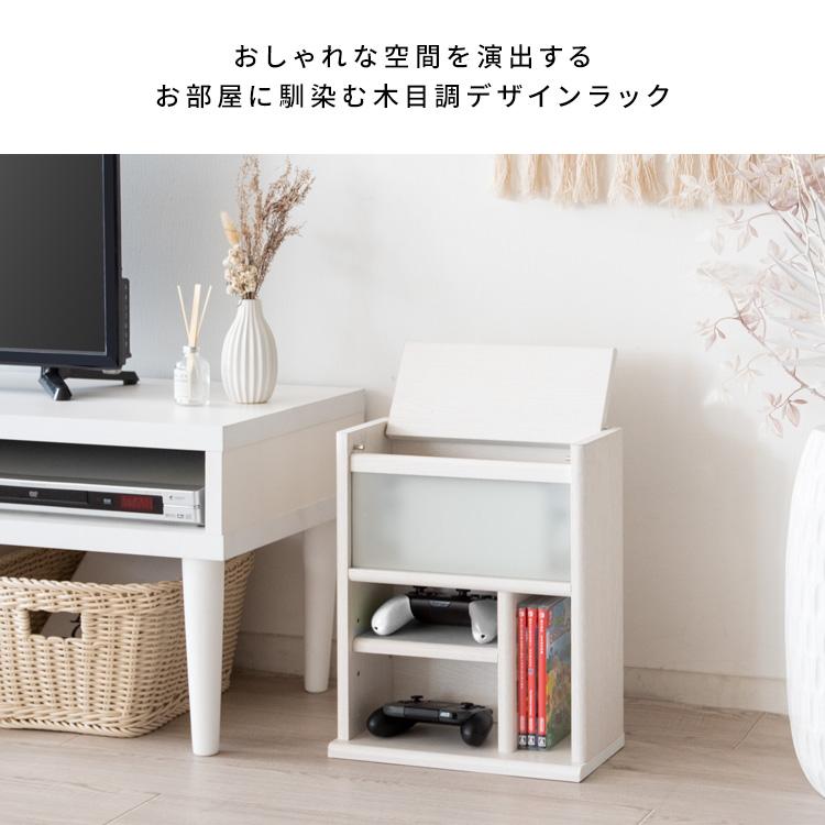 ゲーム機ラック デザイナーズゲームラック Switch収納 コントローラー収納 ゲームソフト収納 REGABO レガボ GRK-005 | 宮武製作所 | 06