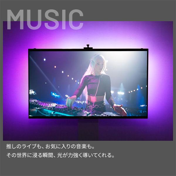 シンクロビジュアルライト Lサイズ 65v-70v LED間接照明 壁寄せテレビ