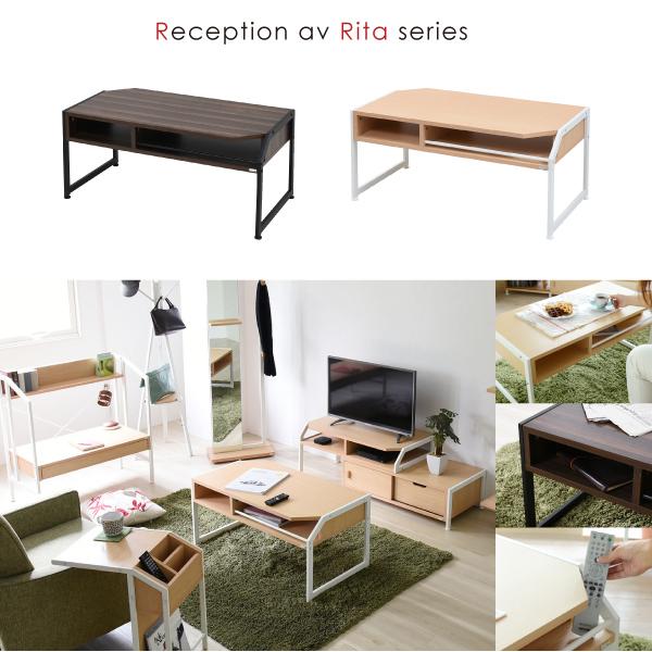 Rita北欧風センターテーブル 北欧テイスト おしゃれ 木製 スチール ブラック テーブル ローテーブル Rita 北欧風センターテーブル 北欧