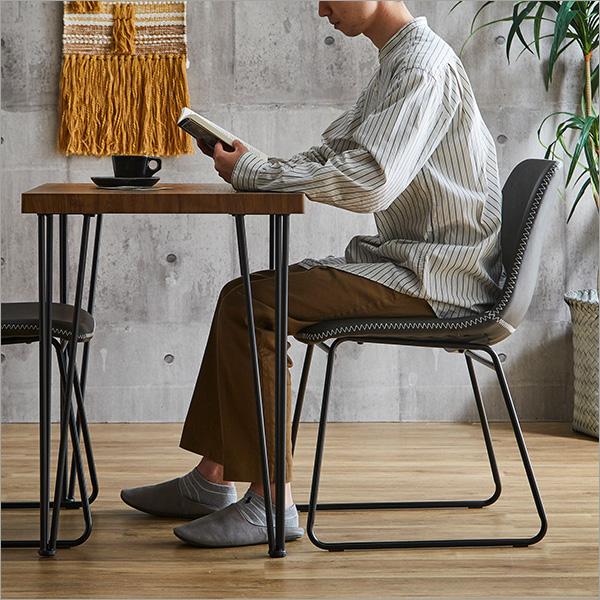 スクエアチェア2脚（同色） 75cm幅テーブル 3点セット SETH×Umbure | ホームテイスト | 16