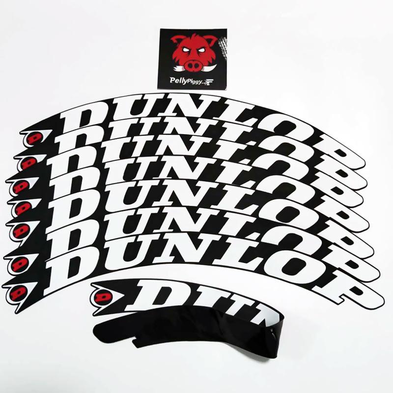 翌日お届け】DUNLOP ダンロップ 3D タイヤステッカー ホワイトレター