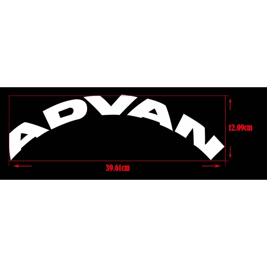 翌日お届け】YOKOHAMA ADVAN 3D タイヤステッカー ホワイトレター