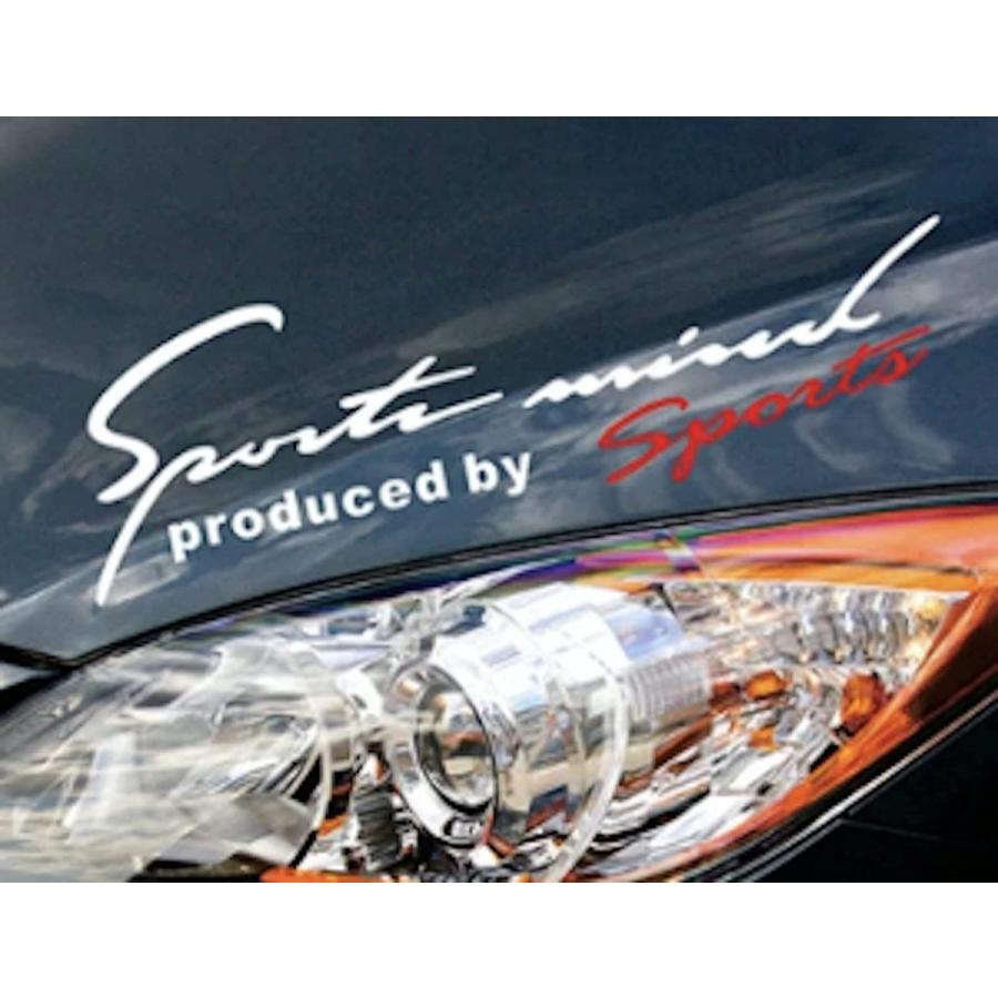 スポーツマインド 汎用 車 ドレスアップ ステッカー デカール シール サイズ 19 7cm メーカー在庫限り品