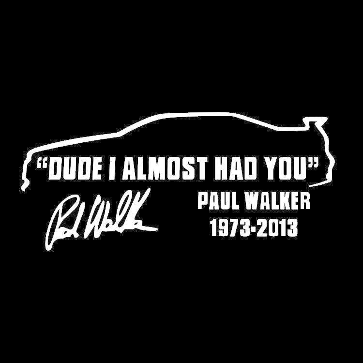 ポール・ウォーカー ステッカー!/ポールウォーカー/ビニール