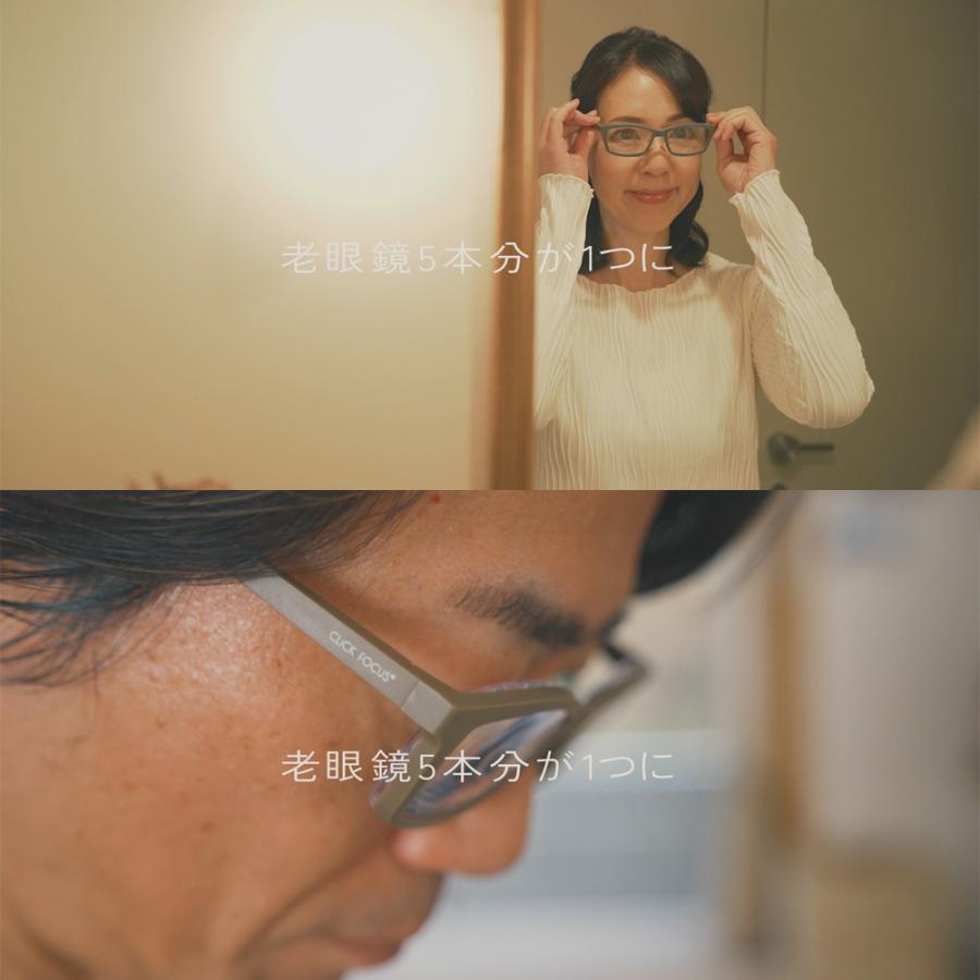 度数調節できる老眼鏡 CLiCKFOCUS クリックフォーカス 老眼鏡 遠視