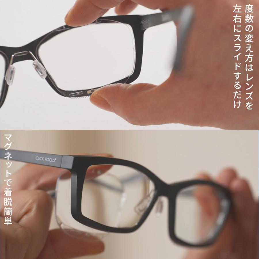 度数調節できる老眼鏡 CLiCKFOCUS クリックフォーカス 老眼鏡 遠視