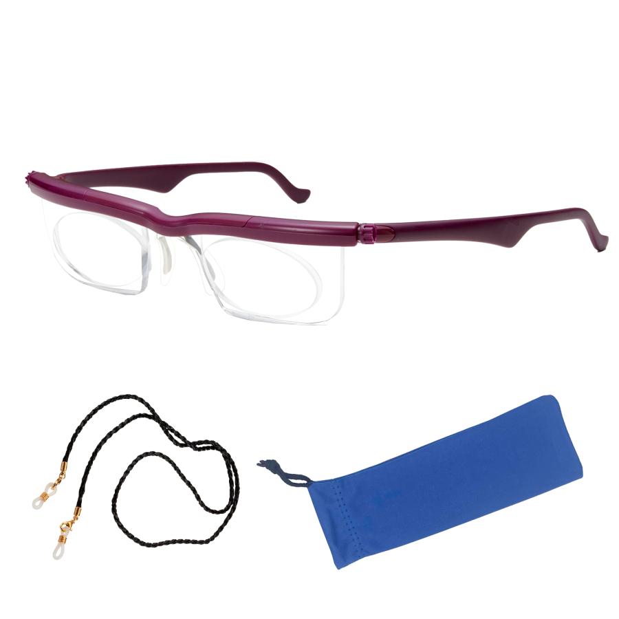 老眼鏡 ドゥーライフワンブルーライトカット 度数調整 遠近両用