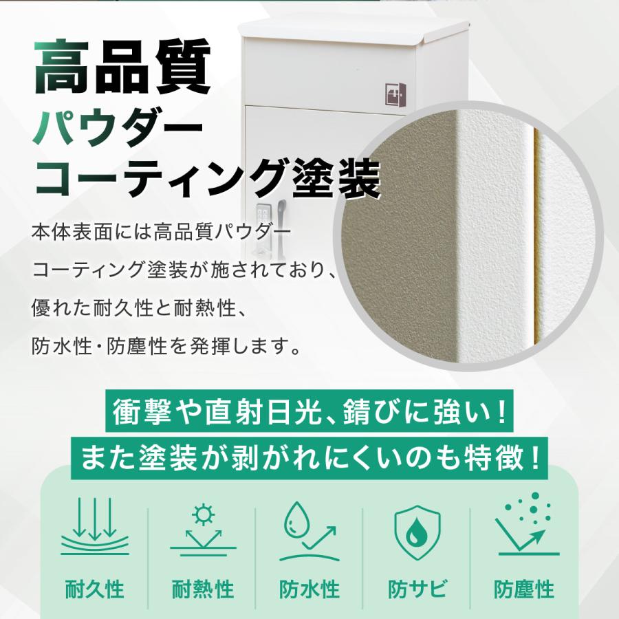 ＼福袋 人気オプション付き／ 宅配ボックス 補助金 戸建 防水 複数投函おしゃれ 置き配ボックス 大型 ルスネコボックス スタンダード 暗証番号 ゼロリターンキー | ルスネコボックス | 19