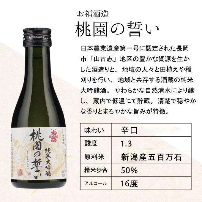 日本酒 新潟の純米大吟醸 5蔵飲み比べ 【利き酒セット】180ml×5本