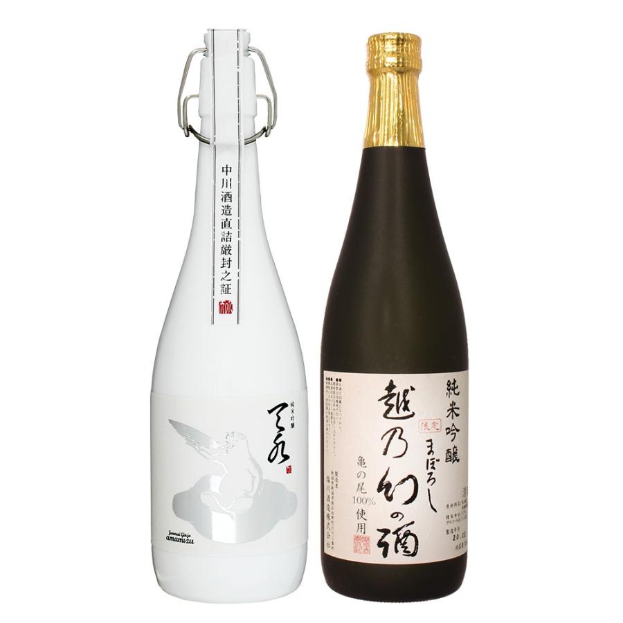 日本酒 お中元 男性 女性 おしゃれ 退職祝い 純米吟醸 Amamizu 純米吟醸 越乃幻の酒 7ml 2本セット 2set Amamizujungin Junmabo 新潟地酒専門店 幻の酒 通販 Yahoo ショッピング