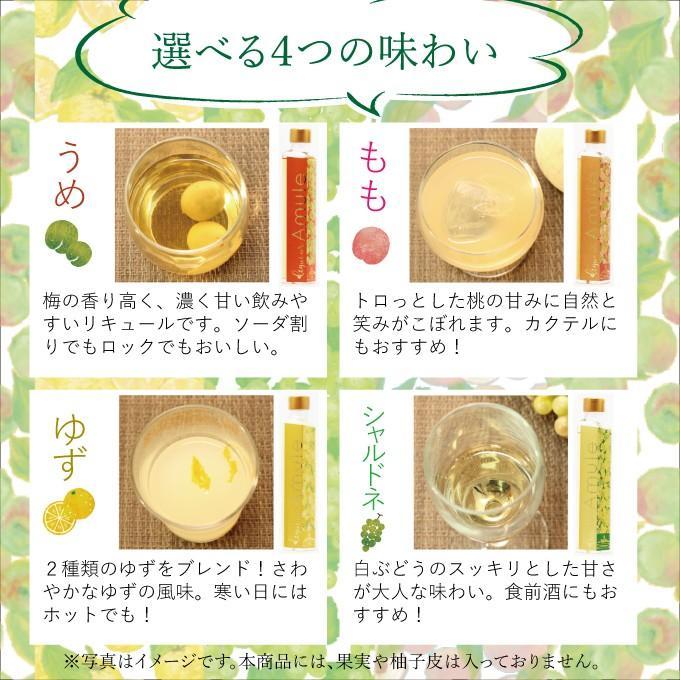 お歳暮 ギフト お酒 プレゼント 女性 果実酒 飲み比べセット 果実リキュール Amule アミュレ（200ml×4種） ソーシャルギフト | 柏露 | 05