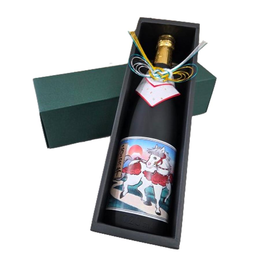 お歳暮 2026 令和8年 干支ラベル 選べる日本酒・焼酎 干支ラベル 720ml 化粧箱入り 新潟産 2026年 午年 純米酒／酒粕焼酎 ソーシャルギフト |  | 03