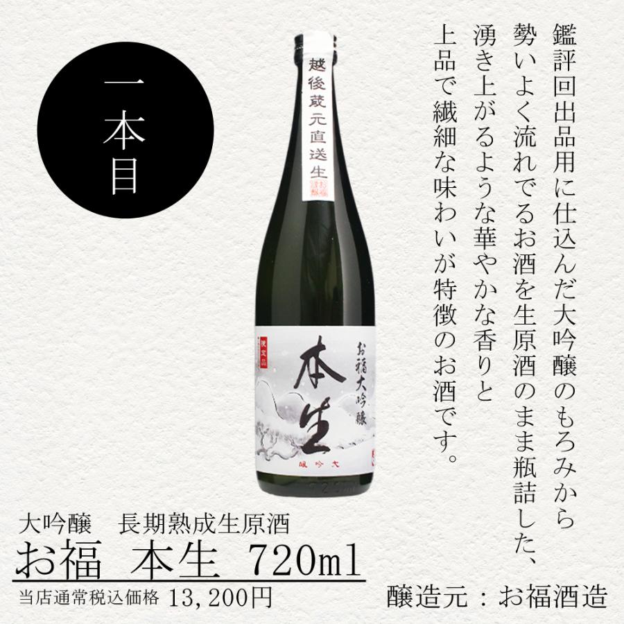 バレンタイン 日本酒 退職祝い 送別 定年退職 春ギフト 長期熟成生原酒 大吟醸 お福本生×純米大吟醸大彦命 720mlセット プレゼント ギフト 内祝い |  | 02