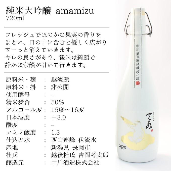 退職祝い 日本酒 飲み比べ 春ギフト 純米大吟醸 柳都 ×純米大吟醸 amamizu 720ml 2本セット ギフト 男性 女性 ソーシャルギフト |  | 03