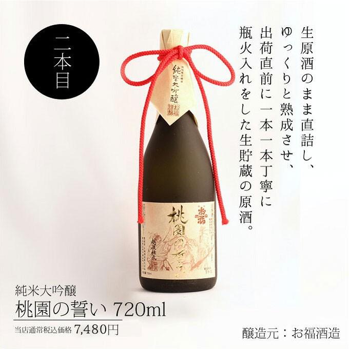お中元 夏ギフト 日本酒 ギフト プレゼント 退職祝い 男性 女性 内祝い 純米大吟醸柳都 × 純米大吟醸桃園の誓い 720ml 贈り物 |  | 03