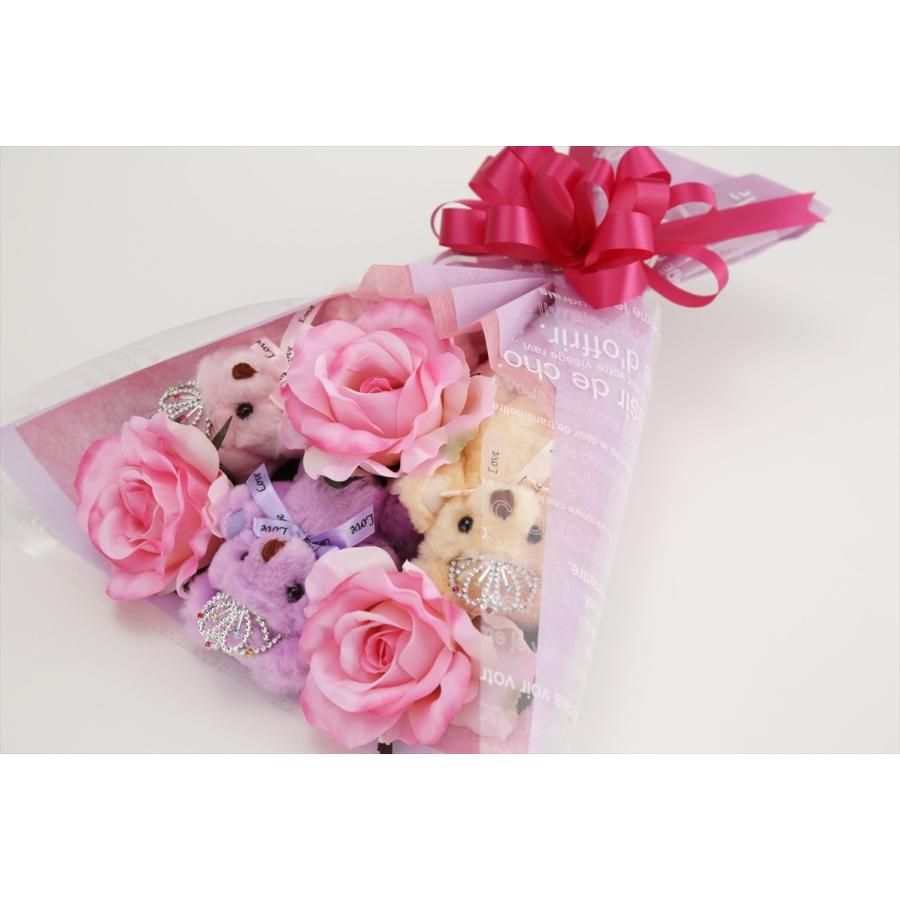 新品 正規品 誕生日 結婚式 発表会 記念日 卒業 入学 母の日 クリスマス サプライズ プレゼント くま束 国内製作 送料無料 セシル くま3匹 Materialworldblog Com