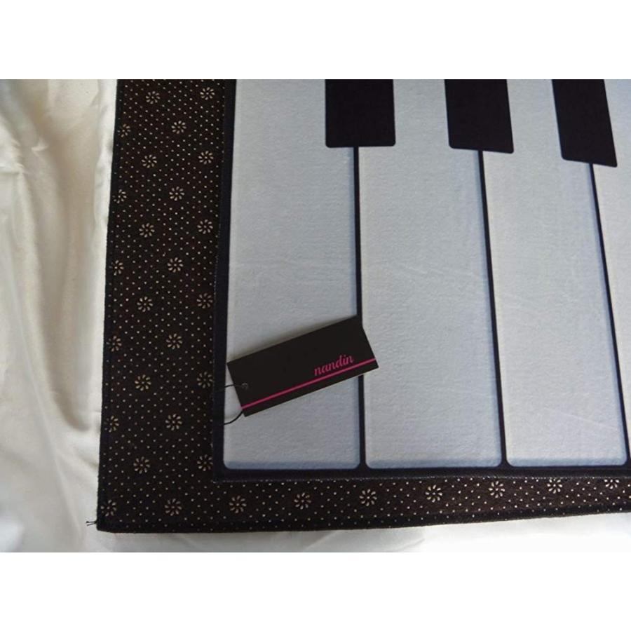 お値打ち価格で おしゃれ かわいい キッチン マット ピアノ 鍵盤 ラグ フロア 敷物 約50cm 約160cm 玄関 台所 バスマット ルーム