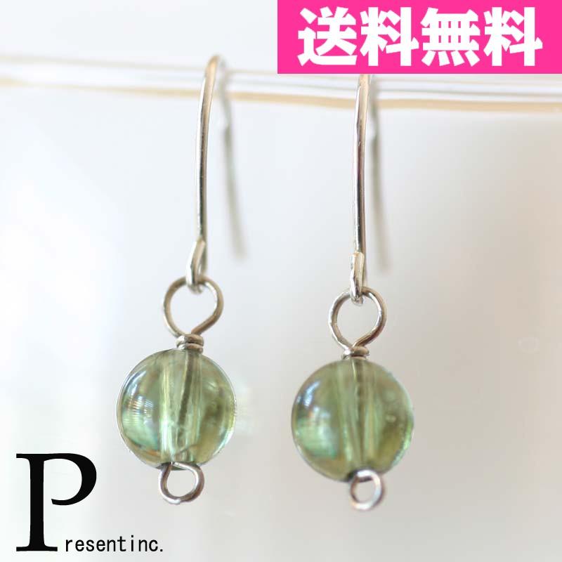 モルダバイトピアス　モルダバイト　ピアス　K14　ホワイトゴールド | ブランド登録なし