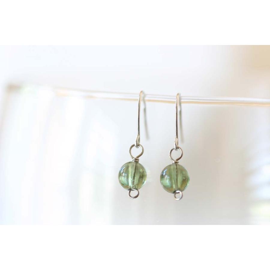 モルダバイトピアス　モルダバイト　ピアス　K14　ホワイトゴールド | ブランド登録なし | 02