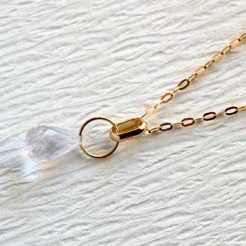 モルガナイト　K10　ゴールド　天然石　ペンダントトップ | ブランド登録なし