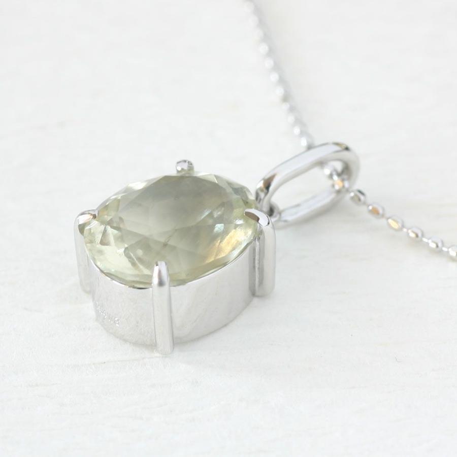 リビアングラスネックレス　（リビアングラス　ネックレス）ホワイトゴールド | ブランド登録なし | 01