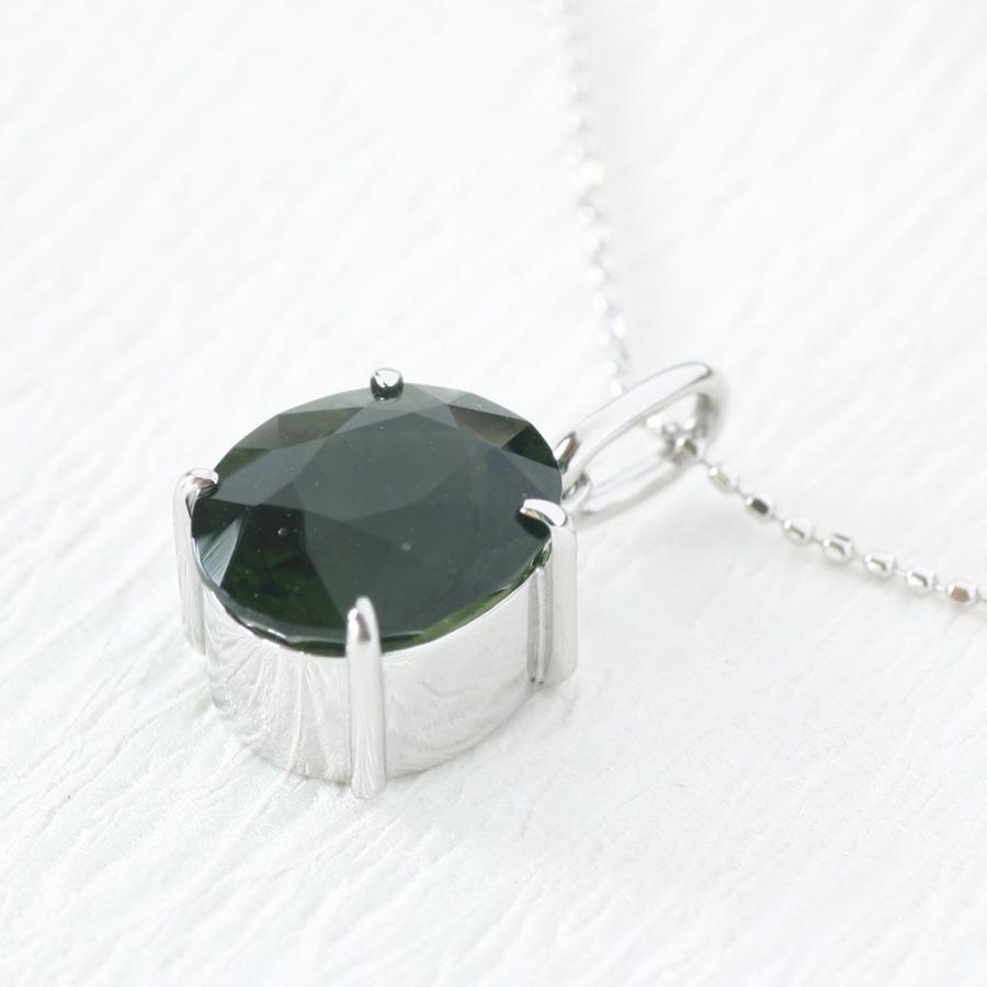 モルダバイトネックレス　（モルダバイト　ネックレス）ホワイトゴールド | ブランド登録なし | 02