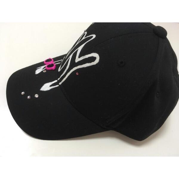 オーダーメイドキャップ Nyピンク メンズ レディース 帽子 キッズ 子供 ハット 綿 コットン 100 男性 女性 フリーサイズ 名入れ 名前入り ジュニア 026 誕生日プレゼント ネット 通販 Yahoo ショッピング