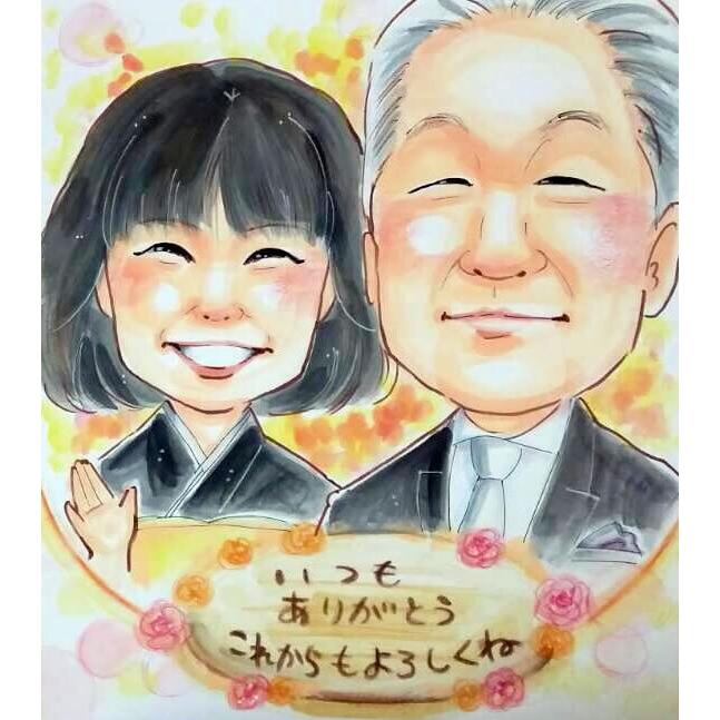ウェルカムボード 似顔絵 結婚式 写真 ウェディングボード