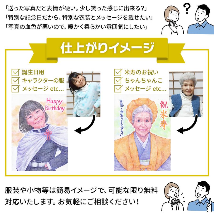 似顔絵 プレゼント 古希祝い 古希の祝い 言葉 古稀 紫 父 母 古希のお祝い 男性 女性 喜寿のお祝いの品 贈り物 両親 喜寿 卒寿 祖父 祖母 金婚式「写実絵画」 |  | 05