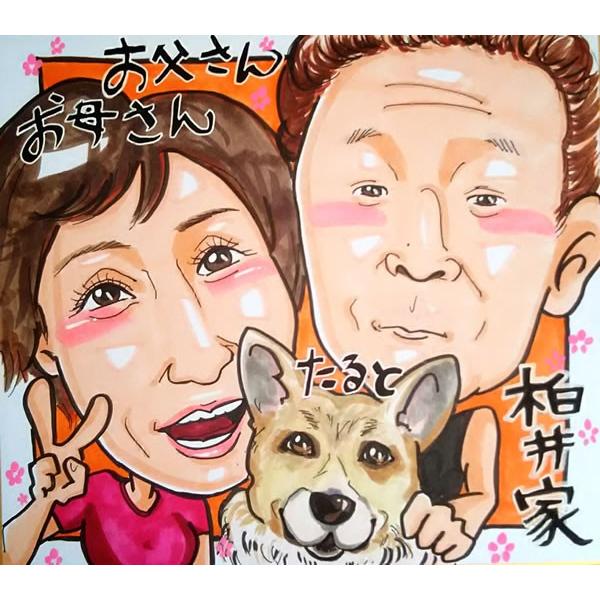 似顔絵 プレゼント 安い イラスト おしゃれ 家族 還暦 誕生日